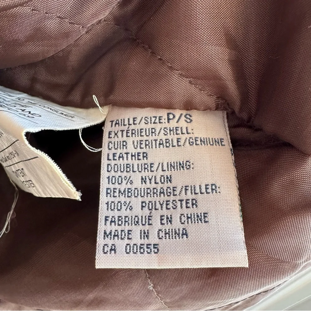 Vintage 80s Brown Suede Utility Coat Womens S Leather Longline Safari Distressed - Picture 15 of 16